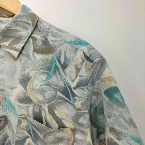 シーアンドエー C&A 80-90s 総柄 コットン ショートスリーブシャツ メンズ import:S