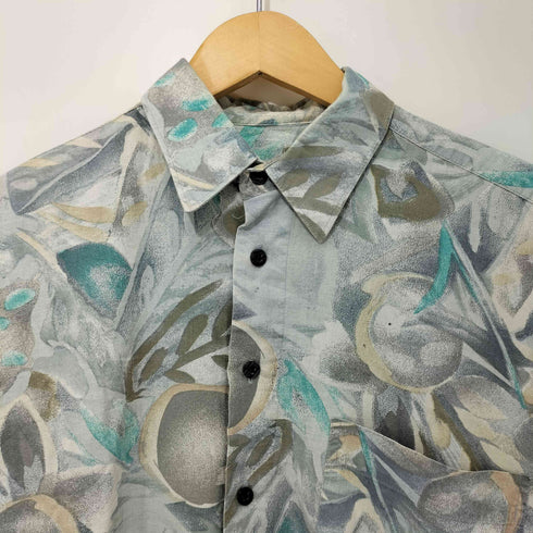 シーアンドエー C&A 80-90s 総柄 コットン ショートスリーブシャツ メンズ import:S