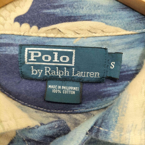 ポロバイラルフローレン Polo by RALPH LAUREN 和柄 鶴 コットンポロシャツ メンズ import:S