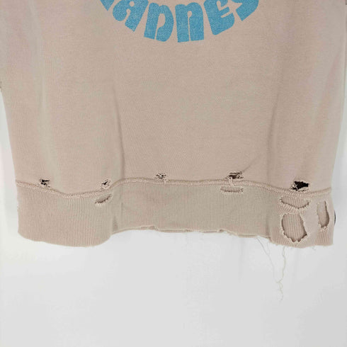 ヒステリックグラマー HYSTERIC GLAMOUR old metal manness ダメージ加工 プリントスウェット メンズ FREE