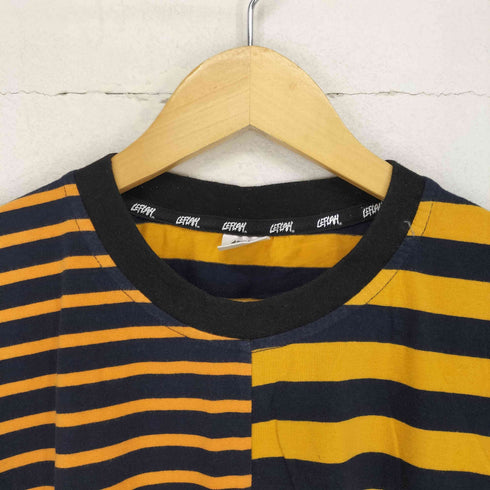 レフラー Leflah ドッキングデザインボーダーTシャツ メンズ JPN:M