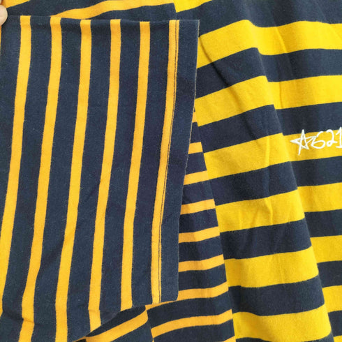 レフラー Leflah ドッキングデザインボーダーTシャツ メンズ JPN:M