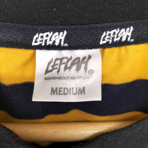 レフラー Leflah ドッキングデザインボーダーTシャツ メンズ JPN:M