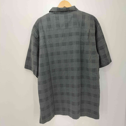 TOSCANO 80-90s シルク混 チェック柄 ショートスリーブシャツ メンズ XXL