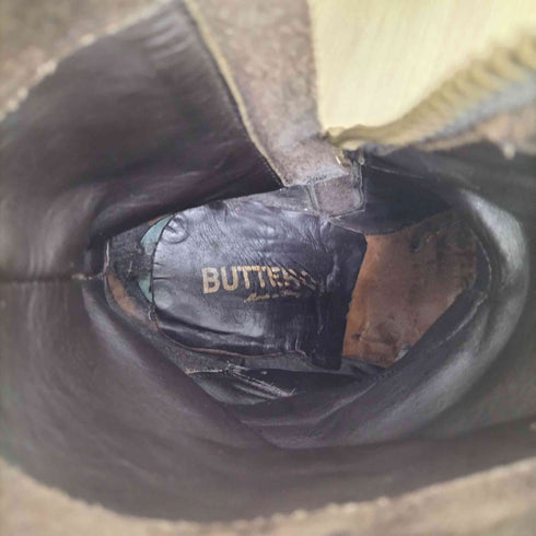 ブッテロ BUTTERO サイドジップスエードブーツ メンズ 39 1/2