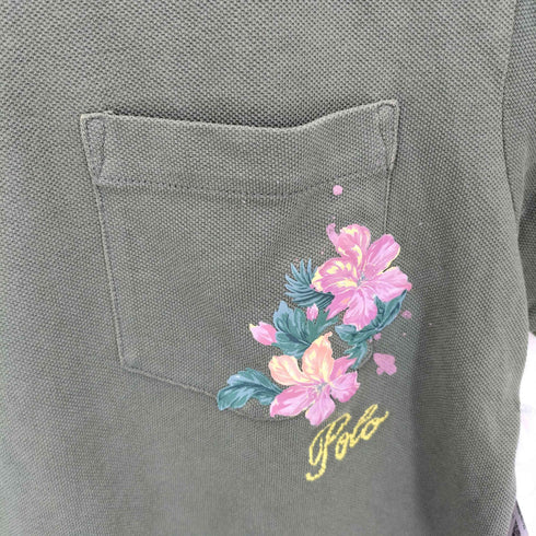 ポロラルフローレン POLO RALPH LAUREN 両面フラワープリント&刺繍 ポロシャツ メンズ JPN:S