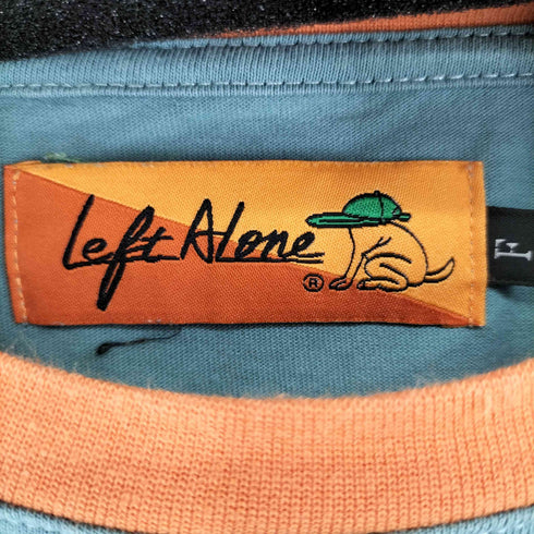 レフトアローン LEFT ALONE 袖刺繍 ボーダー L/S Tシャツ レディース FREE