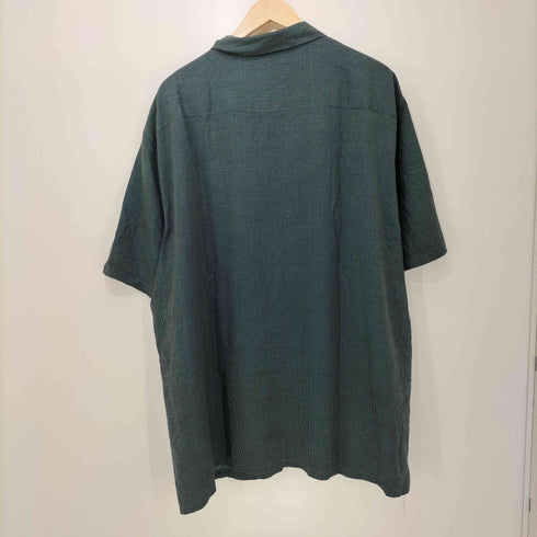 AUGUST SILK 80-90s 総シルク チェック柄 ショートスリーブシャツ メンズ XXL