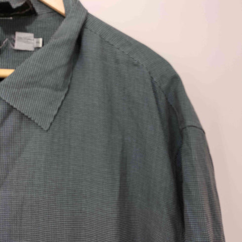 AUGUST SILK 80-90s 総シルク チェック柄 ショートスリーブシャツ メンズ XXL