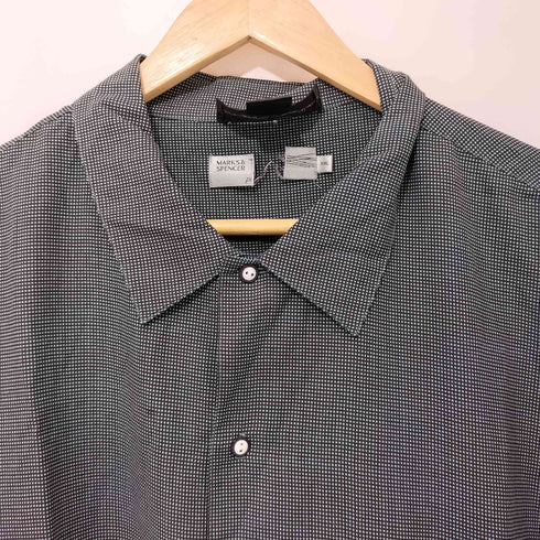AUGUST SILK 80-90s 総シルク チェック柄 ショートスリーブシャツ メンズ XXL