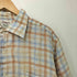 T.M.Lewin 80-90s 総リネン チェック柄 ショートスリーブシャツ メンズ import:L