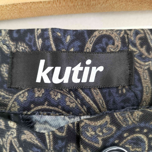 クティール kutir ペイズリー柄センタープレススラックス メンズ JPN:S