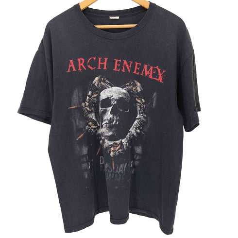 アンビル Anvil バンド 髑髏プリントTシャツ メンズ