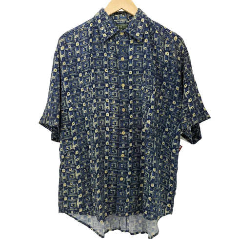 WHITE OAK 80-90s 総柄 レーヨン ショートスリーブシャツ メンズ import:M
