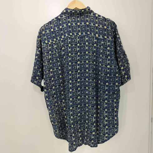 WHITE OAK 80-90s 総柄 レーヨン ショートスリーブシャツ メンズ import:M