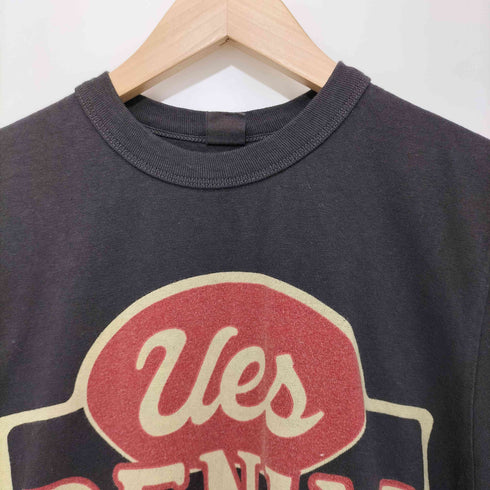 ウエス UES UES DENIM ロゴプリント クルーネック Tシャツ メンズ JPN:2