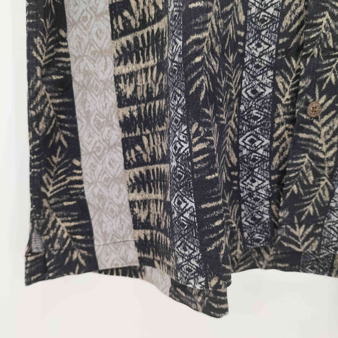 ジェフリービーン GEOFFREY BEENE 80-90s 総柄 総シルク ショートスリーブ オープンカラーシャツ メンズ import:L