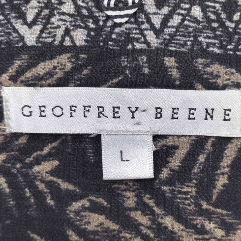 ジェフリービーン GEOFFREY BEENE 80-90s 総柄 総シルク ショートスリーブ オープンカラーシャツ メンズ import:L