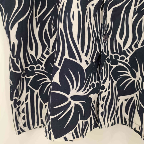 CAMORRA 80-90s 総柄 ショートスリーブ オープンカラーシャツ メンズ import:XL