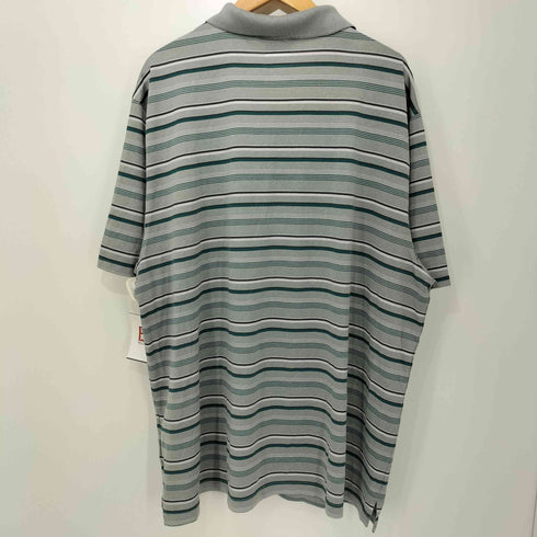 グレッグノーマン GREG NORMAN 80-90s ボーダー柄 ショートスリーブポロシャツ メンズ XXL
