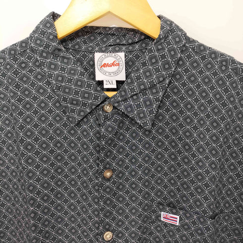 Aloha 80-90s 総柄 ショートスリーブシャツ メンズ 2XL
