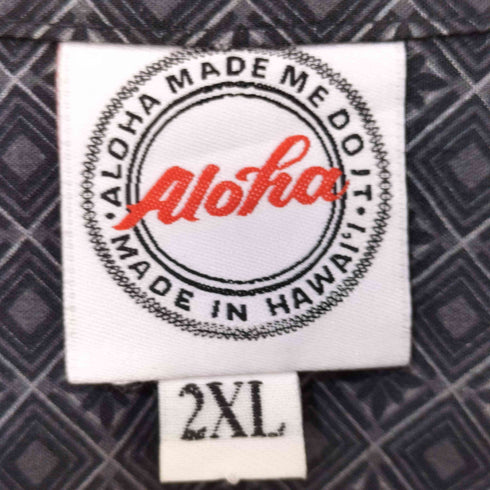 Aloha 80-90s 総柄 ショートスリーブシャツ メンズ 2XL