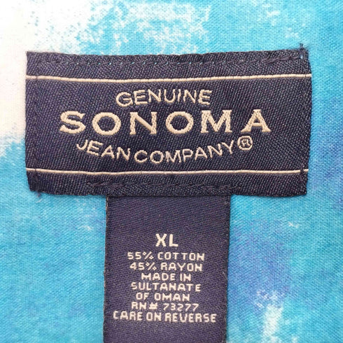 ソノマ sonoma 80-90s 総柄 ショートスリーブシャツ メンズ import:XL