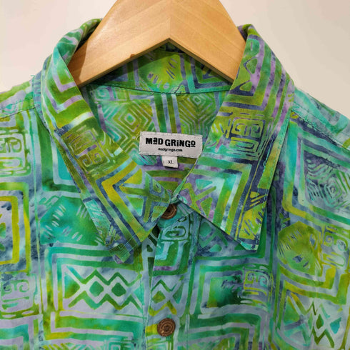 MaD GRiNGo 80-90s 総柄 ショートスリーブシャツ メンズ import:XL
