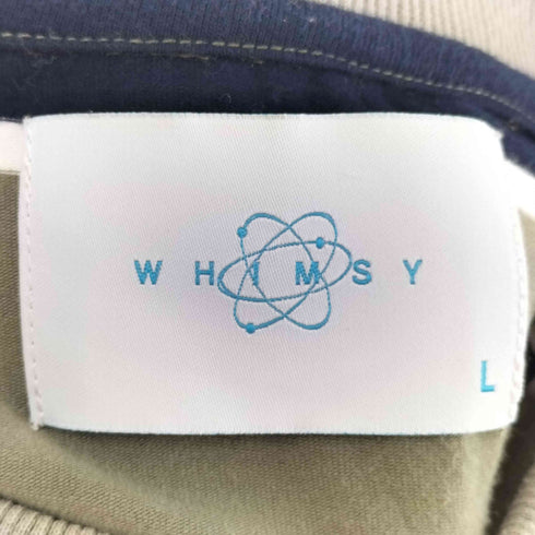 ウィムジー WHIMSY ワンポイント刺繍コットンボーダーTシャツ メンズ JPN:L