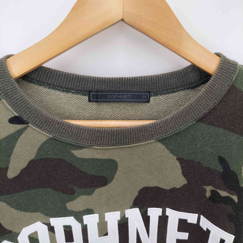ソフネット SOPHNET. ロゴ カモフラ クルーネックスウェット メンズ JPN:M