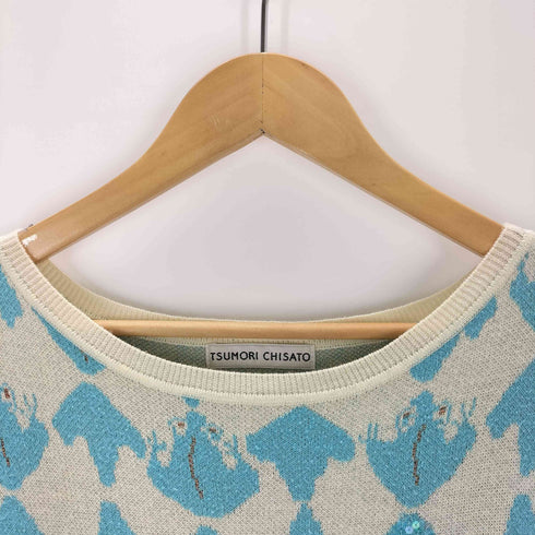 ツモリチサト TSUMORI CHISATO スパンコールデザイン ニットワンピース レディース 2