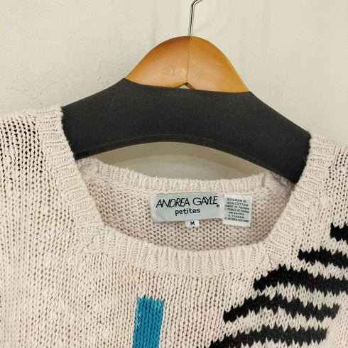 ANDREA GAYLE petites 台湾製 デザインニットベスト レディース import:M