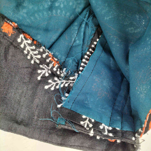ペイズリー刺繍 ショートトップス レディース