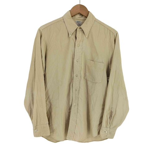 シアーズ Sears perma Smooth コーデュロイシャツ メンズ import:M