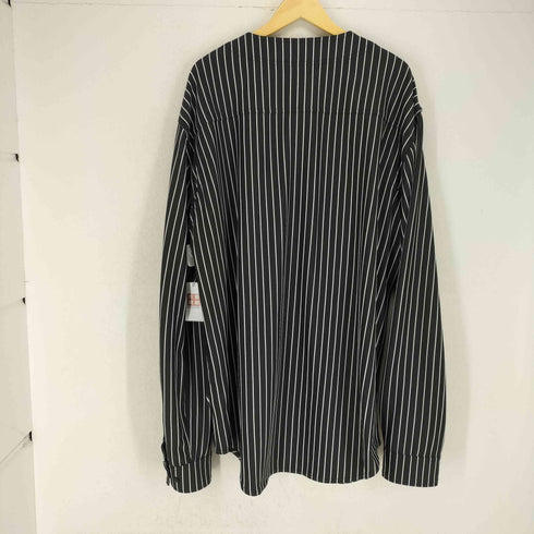ビッグサイズストライプベースボールシャツ メンズ XXXL