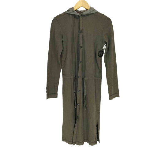 エムエムシックスメゾンマルタンマルジェラ MM6 Maison Martin Margiela 05AW 本人期 ライナーデザインフーデッドロングコート レディース JPN:M
