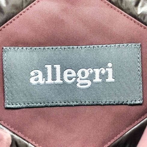 アレグリ allegri ライナーベスト ショート ステンカラー コート メンズ