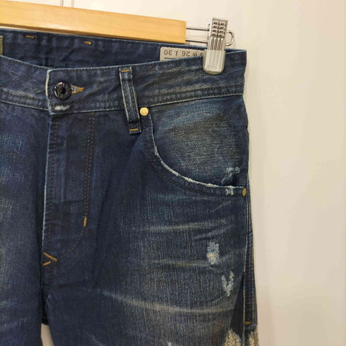 ディーゼル DIESEL ダメージリペア加工 ストレートジーンズ メンズ W26L30