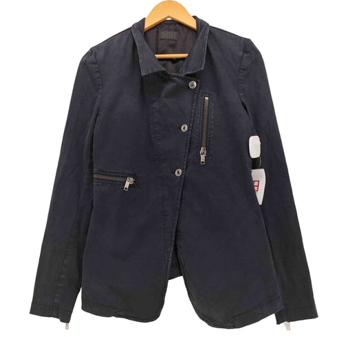 ディーゼル DIESEL 刻印ボタン ライダース ジャケット レディース