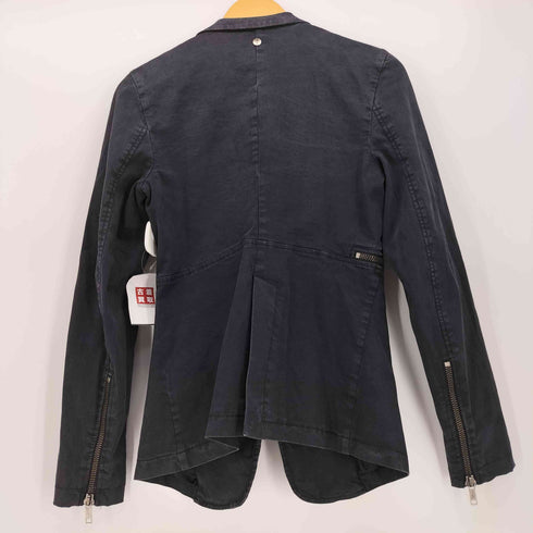 ディーゼル DIESEL 刻印ボタン ライダース ジャケット レディース
