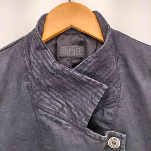 ディーゼル DIESEL 刻印ボタン ライダース ジャケット レディース
