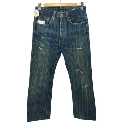 シュガーケーン SUGAR CANE コットンチェックスレーキ 緑耳 ボタンフライ デニムジーンズ メンズ