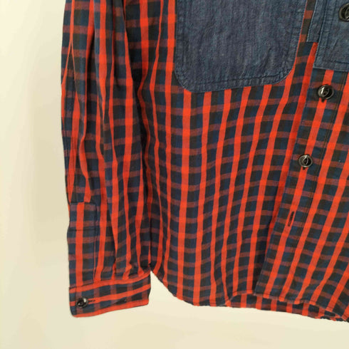 アヴィレックス AVIREX GINGHAMCHECK DENIM HOODED メンズ JPN:M