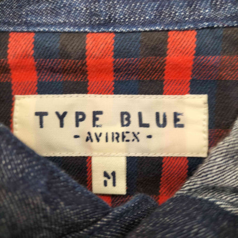アヴィレックス AVIREX GINGHAMCHECK DENIM HOODED メンズ JPN:M