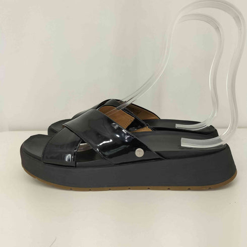 アグ UGG Emily Patent Leather Fashion Slide レディース JPN:22.5
