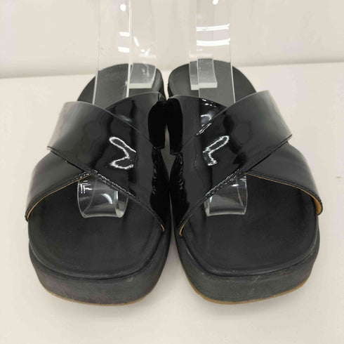 アグ UGG Emily Patent Leather Fashion Slide レディース JPN:22.5