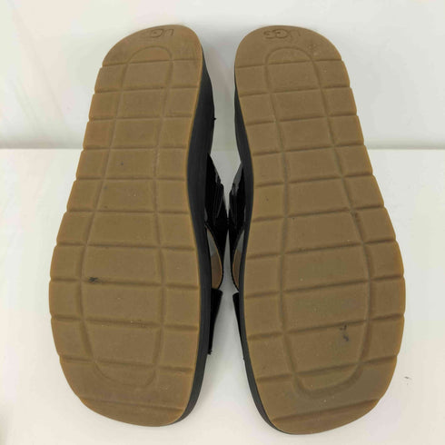 アグ UGG Emily Patent Leather Fashion Slide レディース JPN:22.5