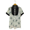 フリル襟プリントS/Sロングシャツ クマ サブカル 地雷 レディース JPN:M
