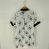 フリル襟プリントS/Sロングシャツ クマ サブカル 地雷 レディース JPN:M