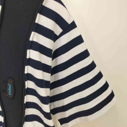ワイズ Ys Gipsy Pig Patch Striped T-Shirt レディース JPN:4